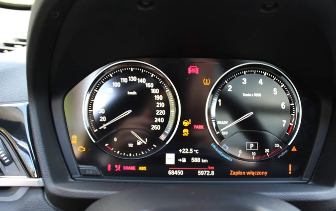 BMW X1 cena 99900 przebieg: 69000, rok produkcji 2019 z Piaski małe 596